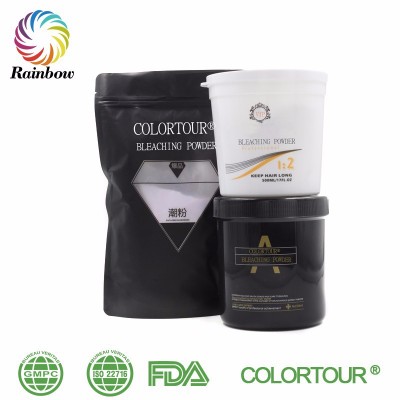 Colortour OEM blue and white bleaching hair powder dust-free wholesale